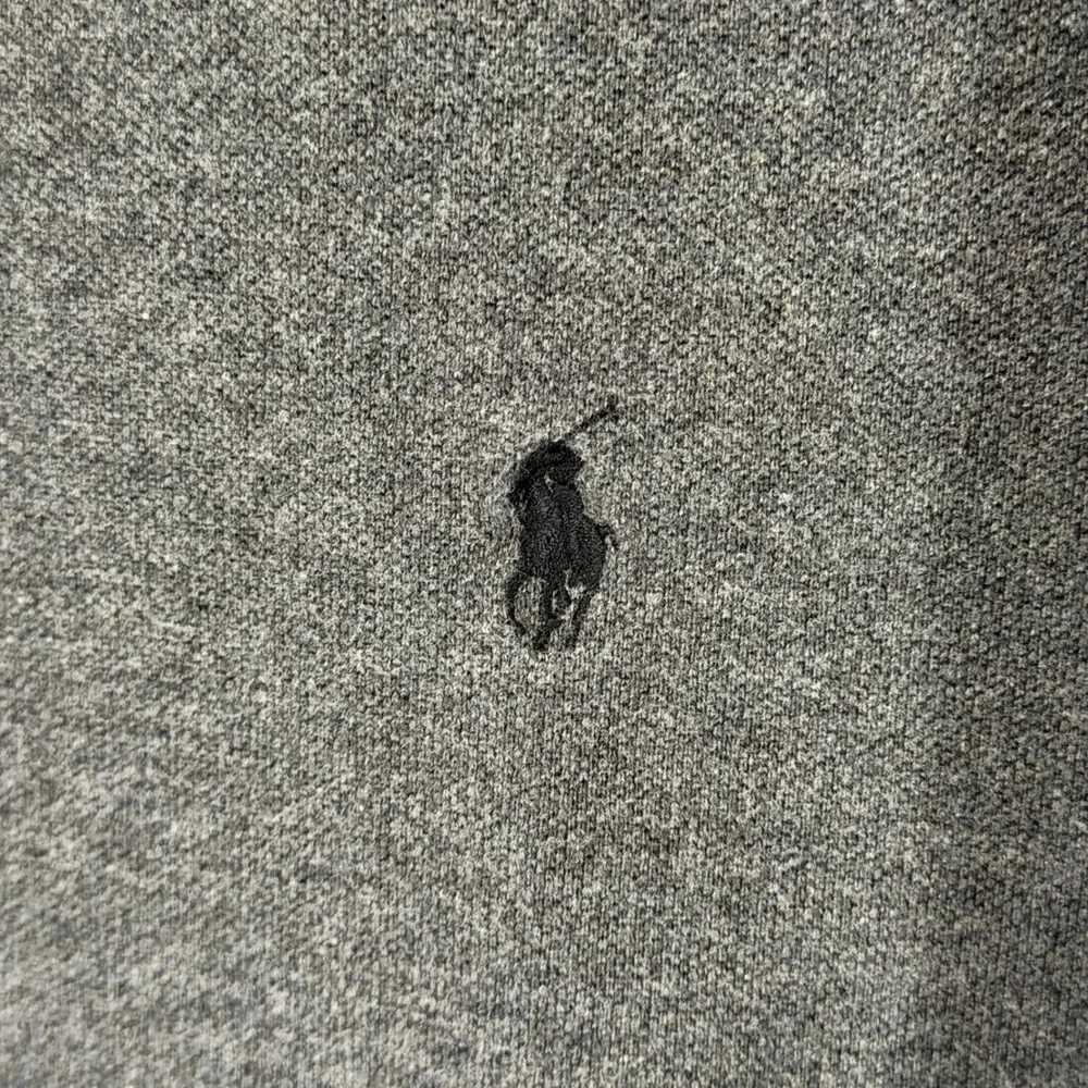 Polo Ralph Lauren Shirt Mens 4XLT Heather Gray Cotton Pony Long Sleeve FLAWS